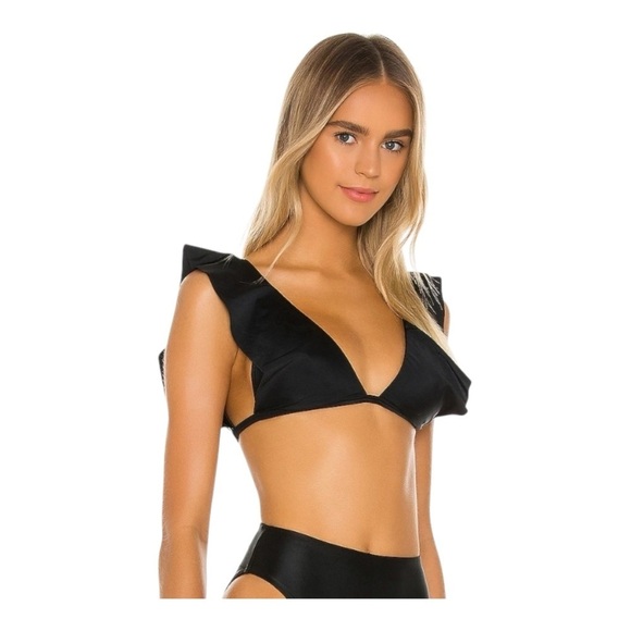 Vix Swimwear Liz Bikini Top in Black NWT - Picture 3 of 6